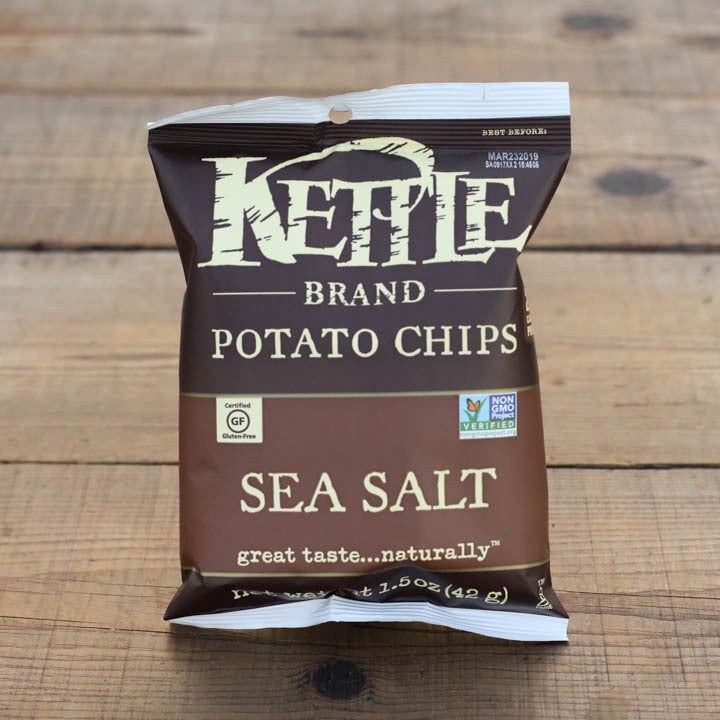 Kettle Brand Potato Chips, Sea Salt - 5 oz